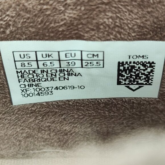 Toms Women's Beige Suede Slip On Booties Size 8.5 - Picture 8 of 9